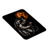 Der träumende Wolf Premium Flexi Magnet (Rechte Seite)