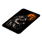 Der träumende Wolf Premium Flexi Magnet (Linke Seite)