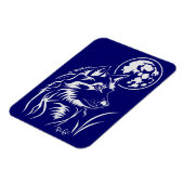 Der träumende Wolf Premium Flexi Magnet (Linke Seite)