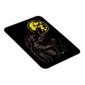 Der träumende Wolf Premium Flexi Magnet (Rechte Seite)