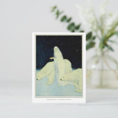 Der Träumer der Träume: Weiß, Zuhören und leuchten Postkarte (Stehend Vorderseite)