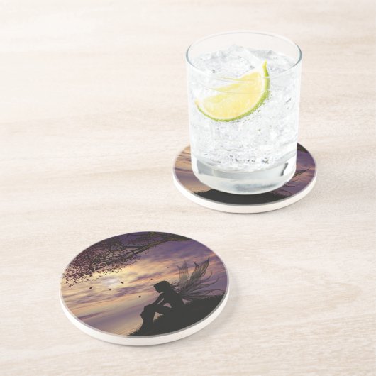 Der Träumer-Fee-Untersetzer Getränkeuntersetzer (Seite)