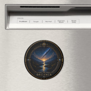 Der Träumer Fische Archetyp Kreis Magnet