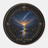 Der Träumer Fische Archetyp Kreis Magnet (Vorne)