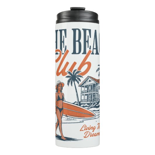 Der traumhafte Beach Club Thermosbecher (Vorderseite)