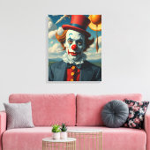 der traurige Clown Leinwanddruck (Insitu (Wohnzimmer))