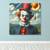 der traurige Clown Leinwanddruck (Insitu (Holzboden))