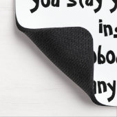 Der traurige Teil, alt zu werden, ist Mousepad (Ecke)