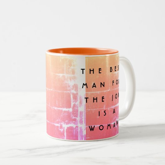 Der Trauzeuge für die Arbeit ist eine Ermächtigung Zweifarbige Tasse (VorderseiteRechts)