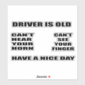 Der Treiber ist alter Vinyl-Aufkleber nach Maß. Aufkleber (Blatt)