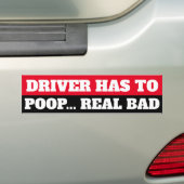 DER TREIBER MUSS REAL BAD GEKACKT WERDEN AUTOAUFKLEBER (Auf Auto)