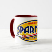 Der Treibstoff-Tassen-Logo "des Funkens" Tasse (Vorderseite Links)