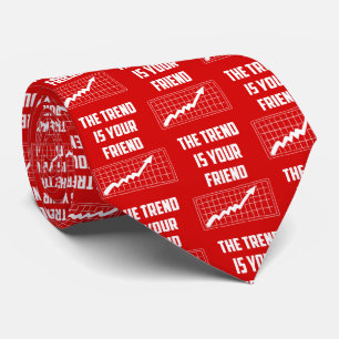 Der Trend Ist Ihr Freund Börsenhändler Oben Krawatte