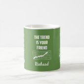 Der Trend ist Ihr freundesweiter Börsenhändler Kaffeetasse (Mittel)