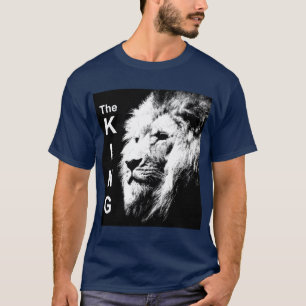 Der trendy The King Modern Pop Art Lion Head Men's T-Shirt