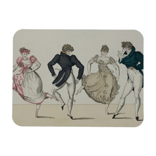 Der "Trenis" Quadrille, Platte 19 von "Le Bon Genr Magnet (Horizontal)