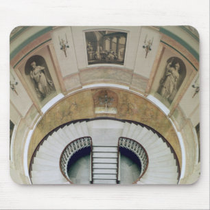 Der Treppenhausschacht, errichtetes c.1776 Mousepad