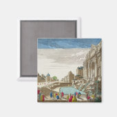 Der Trevi-Brunnen in Rom Magnet (Vorderseite/Rückseite)