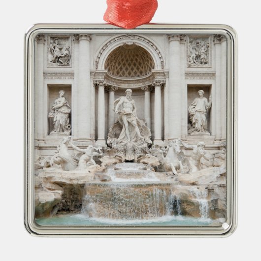 Der Trevi-Brunnen (Italiener: Fontana di Trevi) Silbernes Ornament (Vorne)