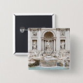 Der Trevi-Brunnen (italienisch: Fontana di Trevi) Button (Vorne & Hinten)