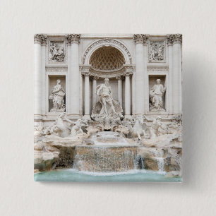 Der Trevi-Brunnen (italienisch: Fontana di Trevi) Button