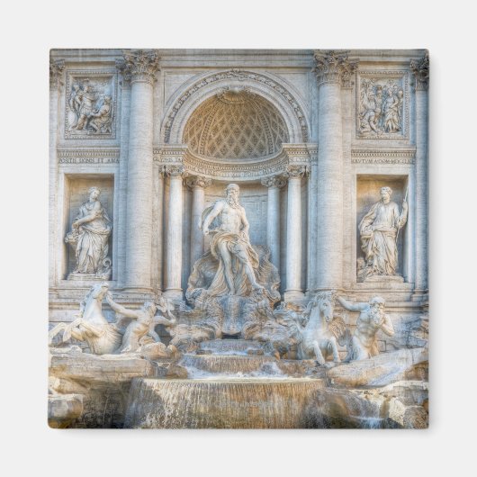 Der Trevi-Brunnen (italienisch: Fontana di Trevi)  Magnet (Vorne)