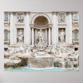 Der Trevi-Brunnen (italienisch: Fontana di Trevi) Poster (Vorne)