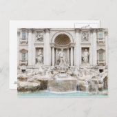 Der Trevi-Brunnen (italienisch: Fontana di Trevi) Postkarte (Vorne/Hinten)