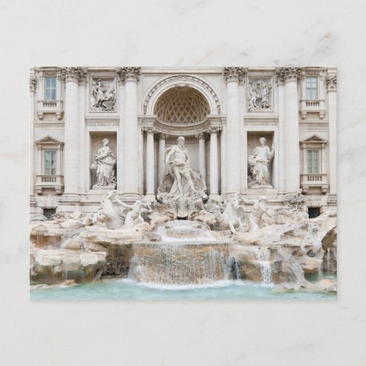 Der Trevi-Brunnen (italienisch: Fontana di Trevi) Postkarte (Vorderseite)