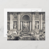 Der Trevi-Brunnen (italienisch: Fontana di Trevi) Postkarte (Vorne/Hinten)
