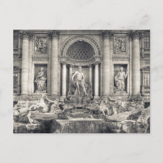 Der Trevi-Brunnen (italienisch: Fontana di Trevi) Postkarte (Vorderseite)