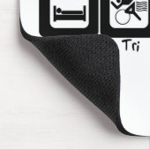 Der Tri Schlaf isst Wiederholung Mousepad (Ecke)