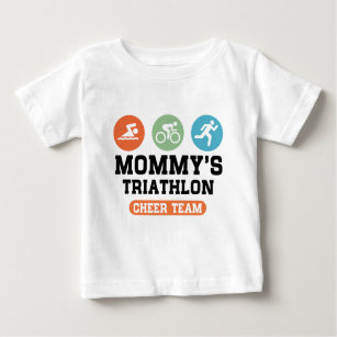 Der Triathlon-Beifall-Team der Mama Baby T-shirt