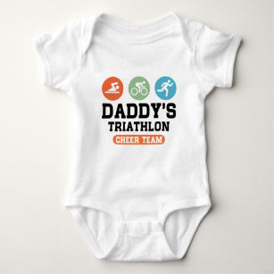 Der Triathlon-Beifall-Team des Vatis Baby Strampler