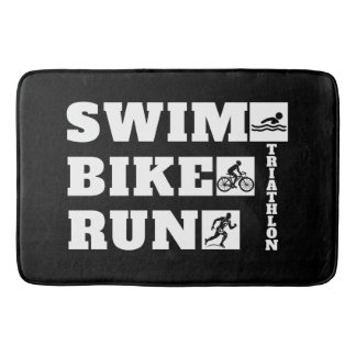 Der Triathlon des Hobbyisten: Schwimmen, Fahrrad, Badematte
