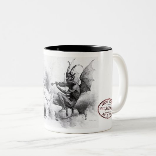 Der Trill-Tasse des Teufels Zweifarbige Tasse (VorderseiteRechts)