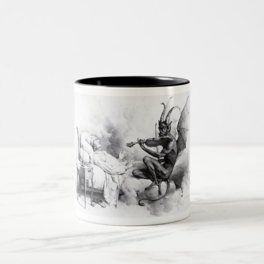 Der Trill-Tasse des Teufels Zweifarbige Tasse (Mittel)