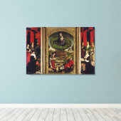 Der Triptychon Moses und der brennende Bush Leinwanddruck (Insitu (Holzboden))