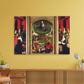 Der Triptychon Moses und der brennende Bush Leinwanddruck (Insitu (Wohnzimmer))