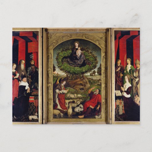 Der Triptychon Moses und der brennende Bush Postkarte (Vorderseite)