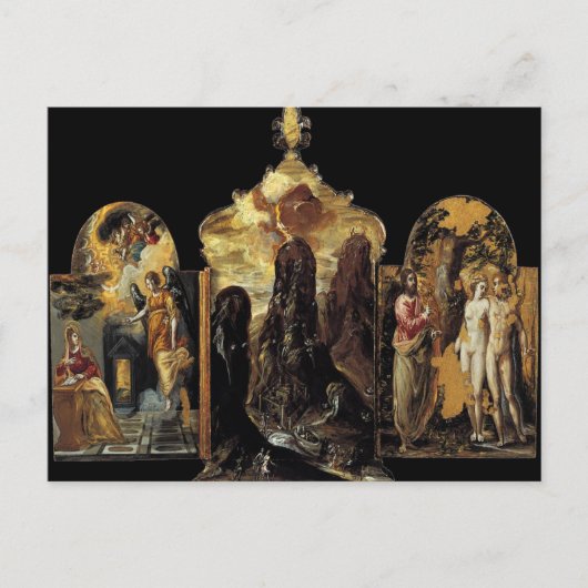 'Der Triptychon von Modena' Postkarte (Vorderseite)