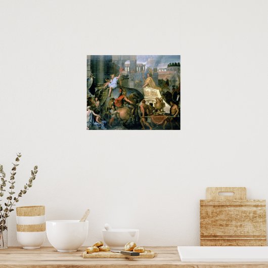 Der Triumph Alexanders oder der Eingang Alexas Poster (Küche)
