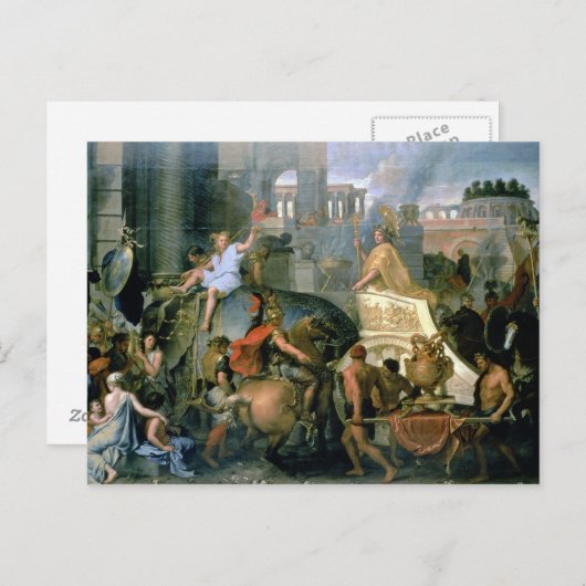 Der Triumph Alexanders oder der Eingang Alexas Postkarte (Vorne/Hinten)
