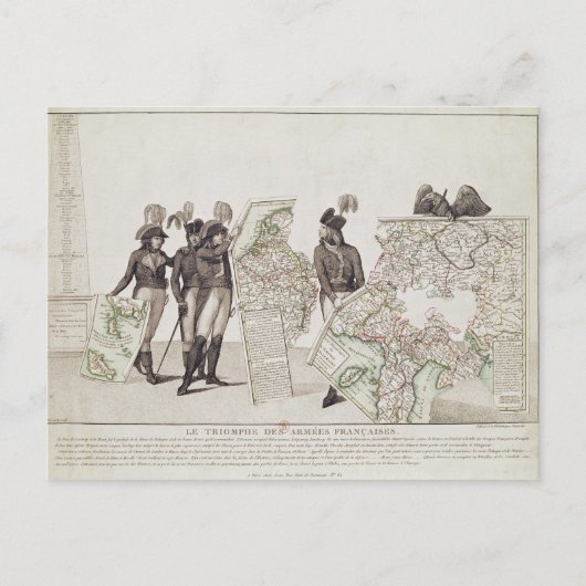 Der Triumph der französischen Armee Postkarte (Vorderseite)