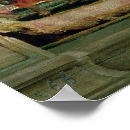 Der Triumph der Kirche Poster (Ecke)