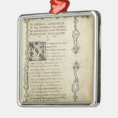 Der Triumph der Liebe Silbernes Ornament (Links)