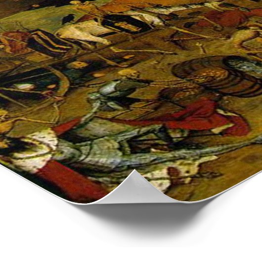 Der Triumph der Todesdrucke Poster (Ecke)