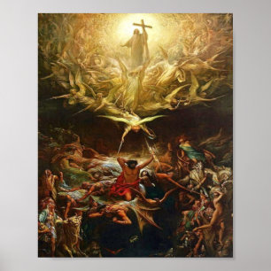 Der Triumph des Christentums durch Gustave Dore Poster