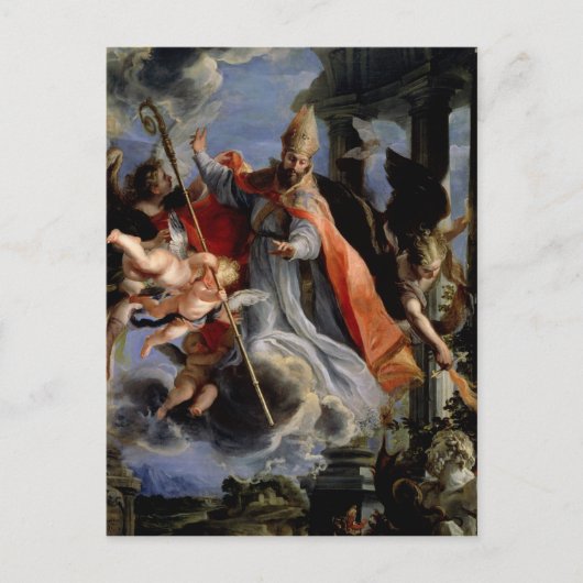 Der Triumph des hl. Augustinus 1664 Postkarte (Vorderseite)