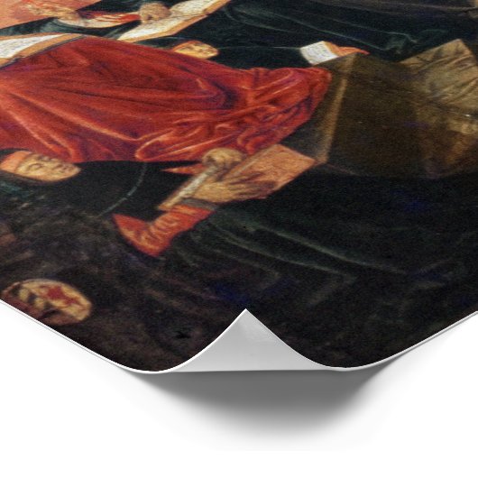 Der Triumph des hl. Thomas Aquinas Poster (Ecke)